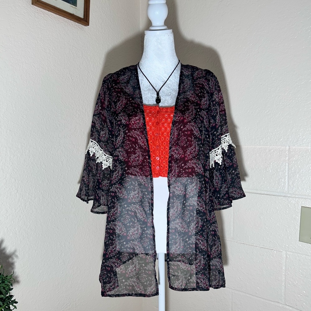 G Collection Women’s Kimono‎ Top Size S. EUC